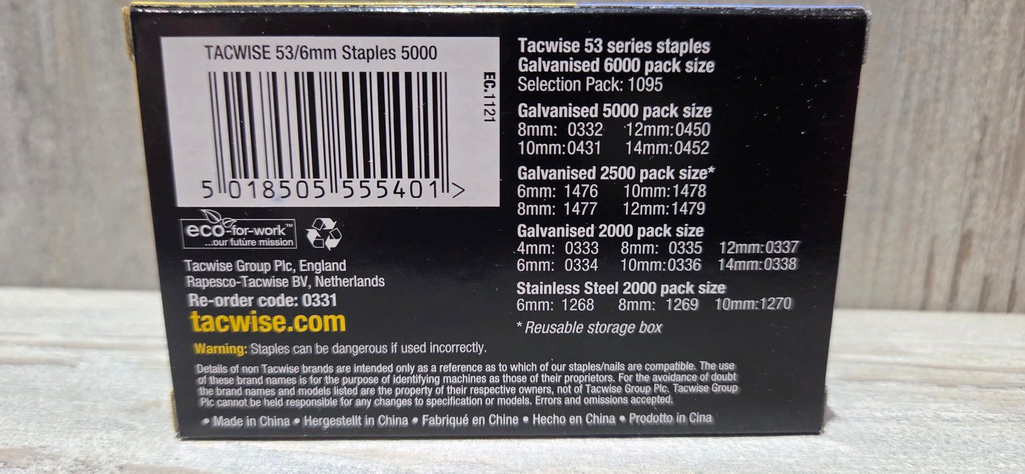 6mm Type 53 Staples 5000 Staples