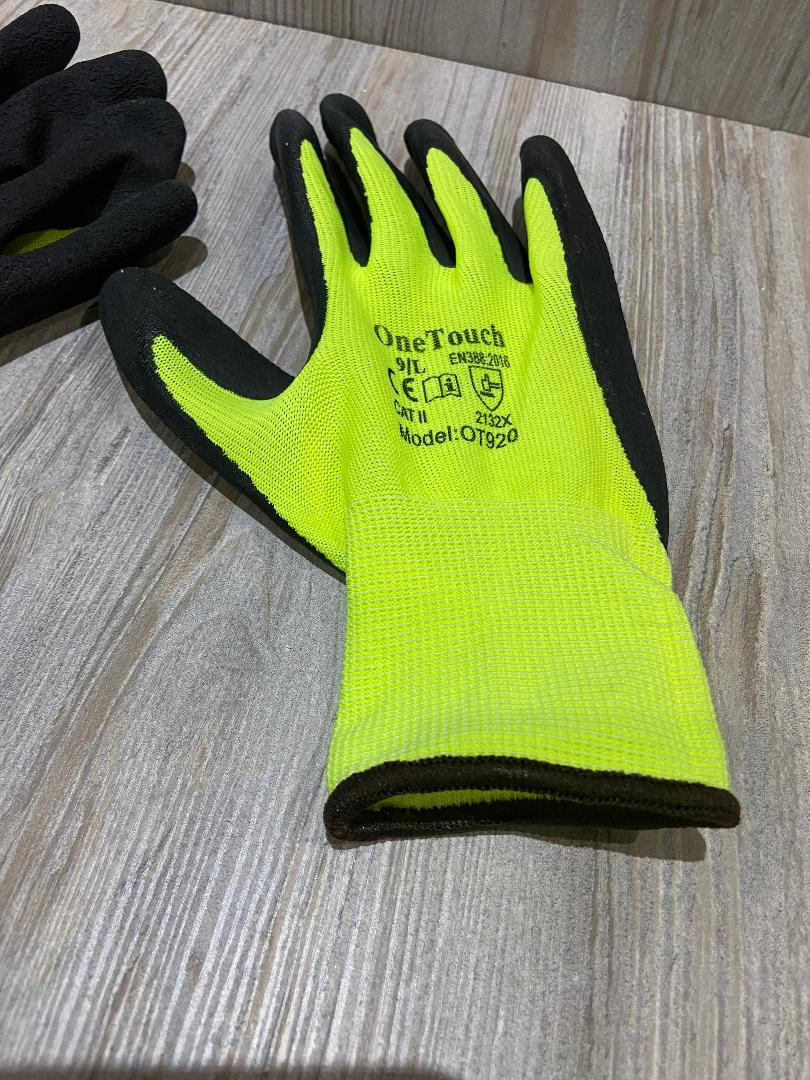 Regular Size 9 Qaulity Hi Viz Grip Gloves