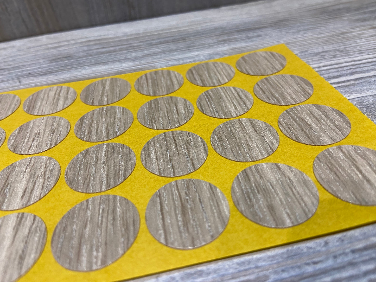 Bardolino Oak Self Adhesive Screw Caps 20mm