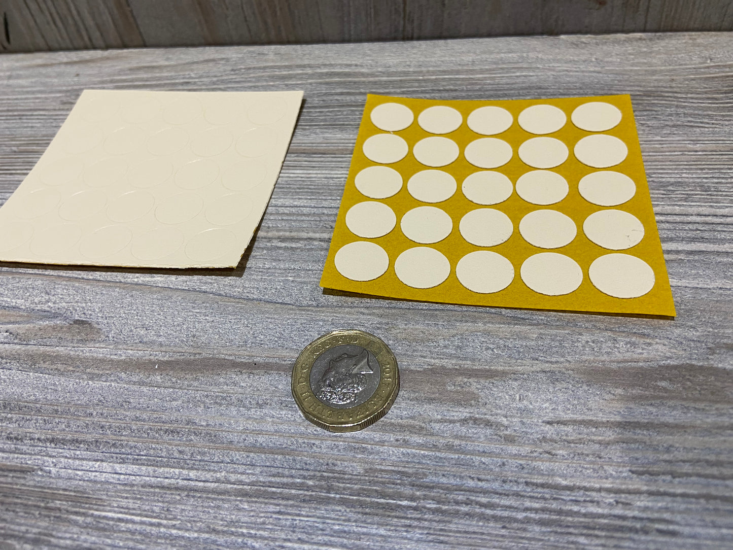 Plain White Self Adhesive Screw Caps 13mm