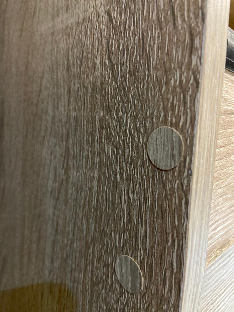 50x Real Oak Veneer Self Adhesive Screw Caps