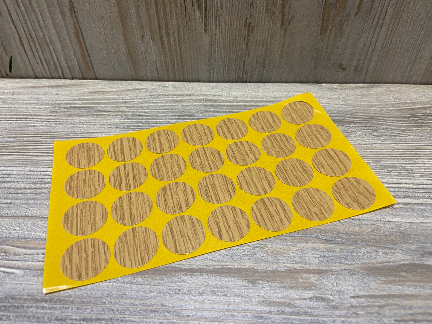 Oak Self Adhesive Screw Caps 20mm