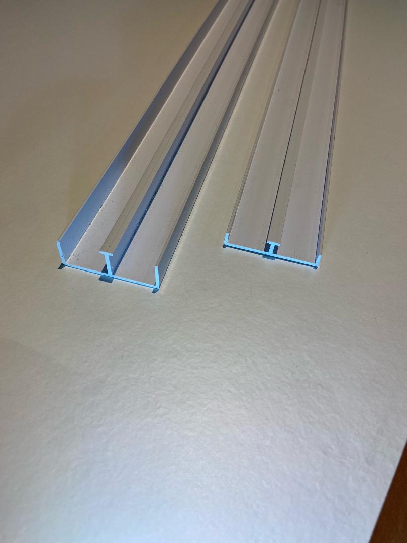 12mm Sliding Door Track White Free Mainland Delivery
