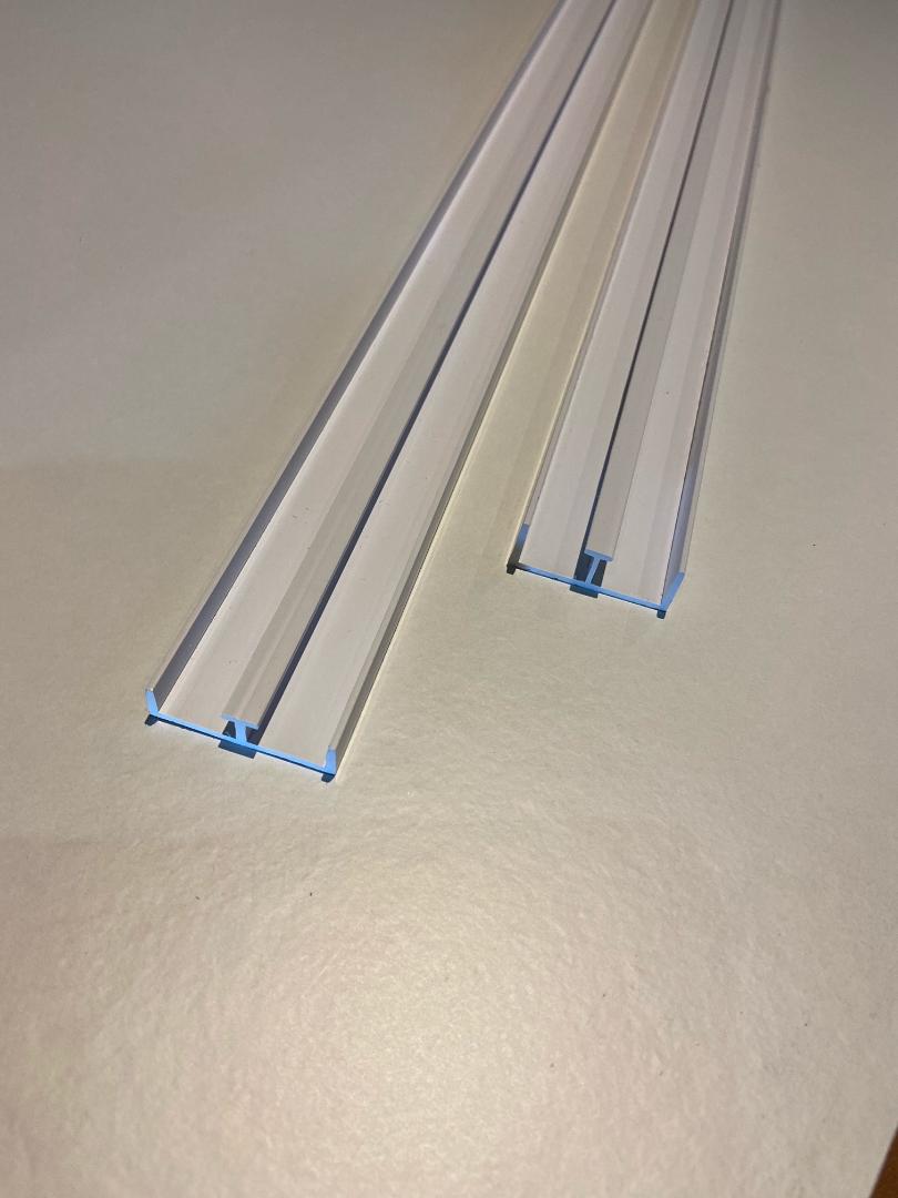 12mm Sliding Door Track White Free Mainland Delivery