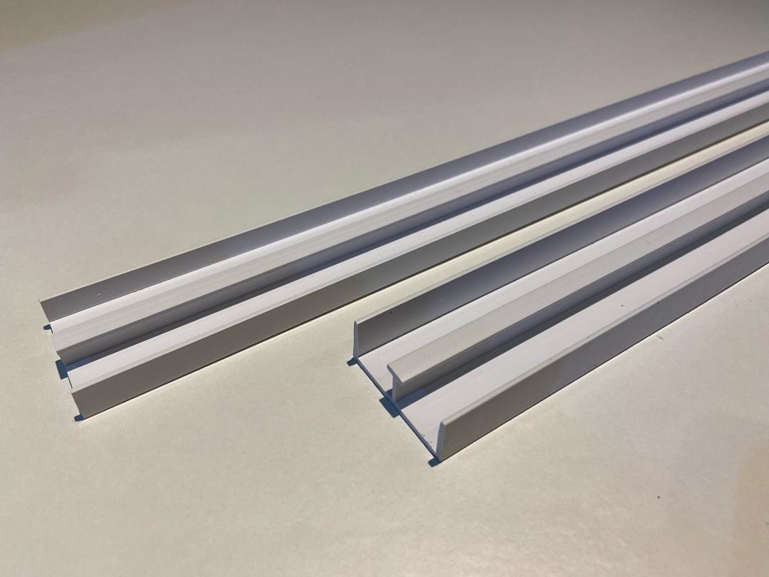 12mm Sliding Door Track White Free Mainland Delivery