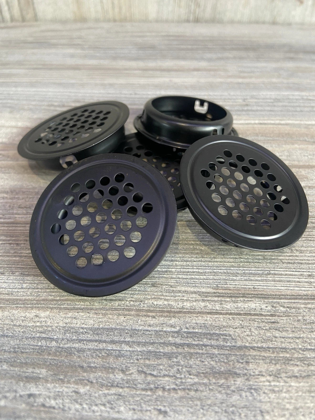 5 x Black Steel Vivarium Vents 35mm