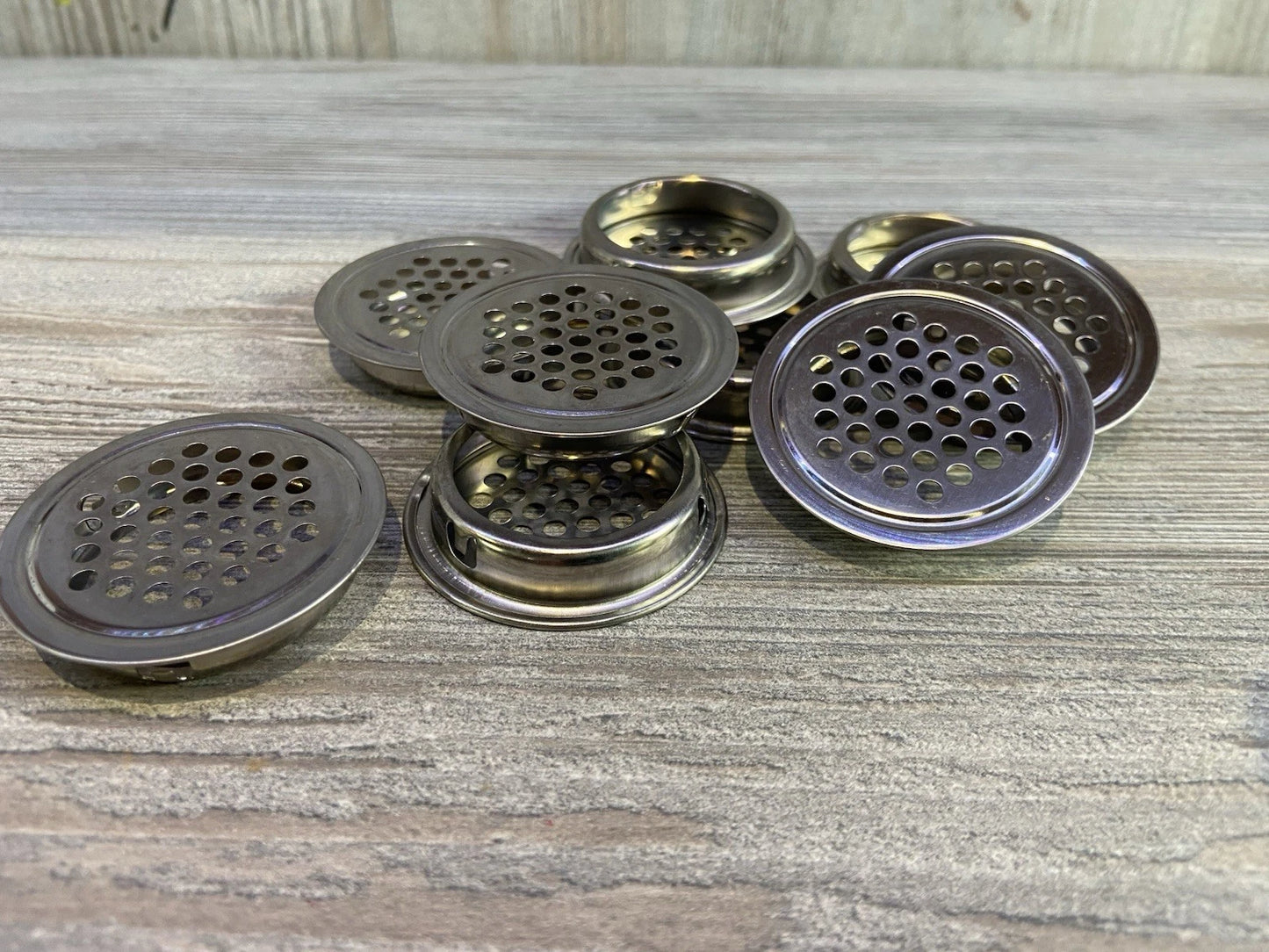 10 Chrome Steel Vivarium Vents 35mm