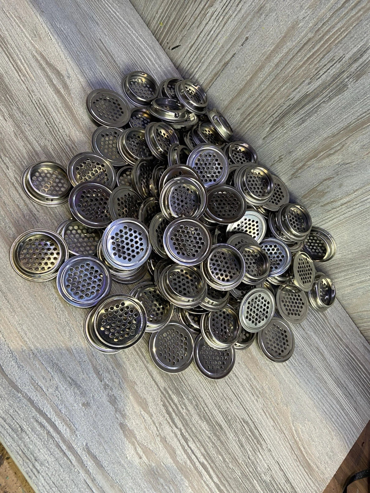 100 x chrome steel vivarium vents 35mm