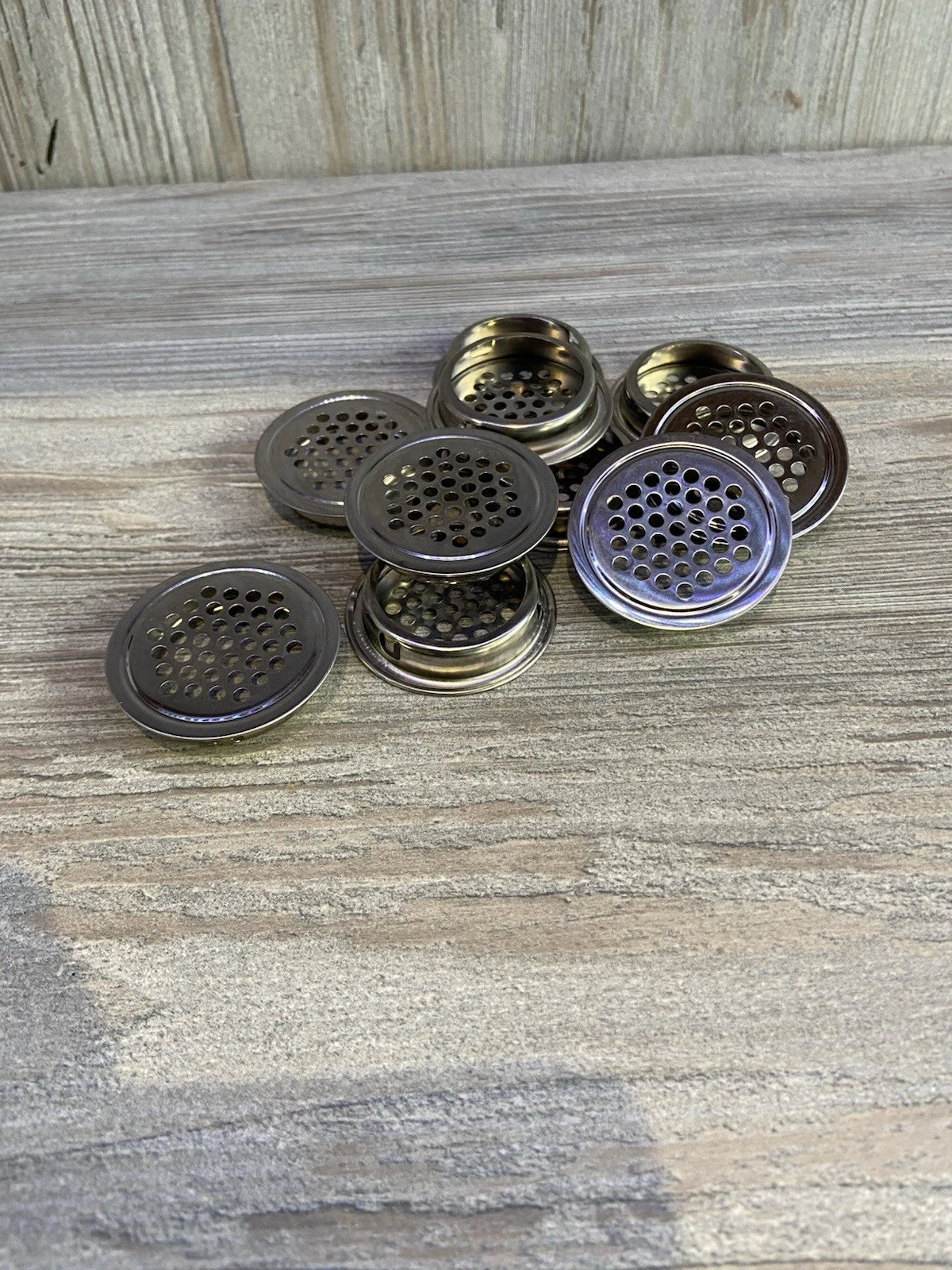 10 Chrome Steel Vivarium Vents 35mm