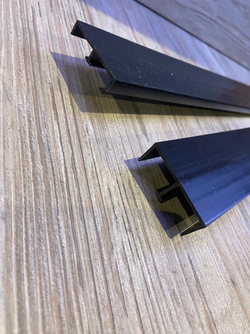 18mm Sliding Door Track Set Black Free Mainland Delivery