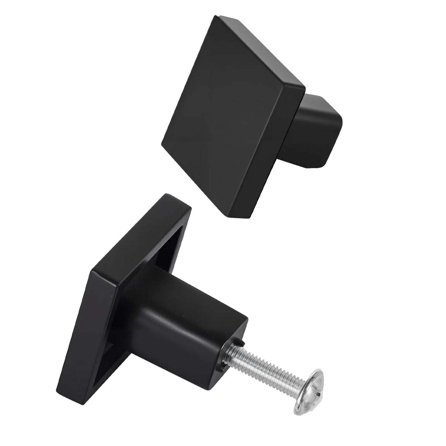 Square Modern Cabinet Knobs, 10Pc