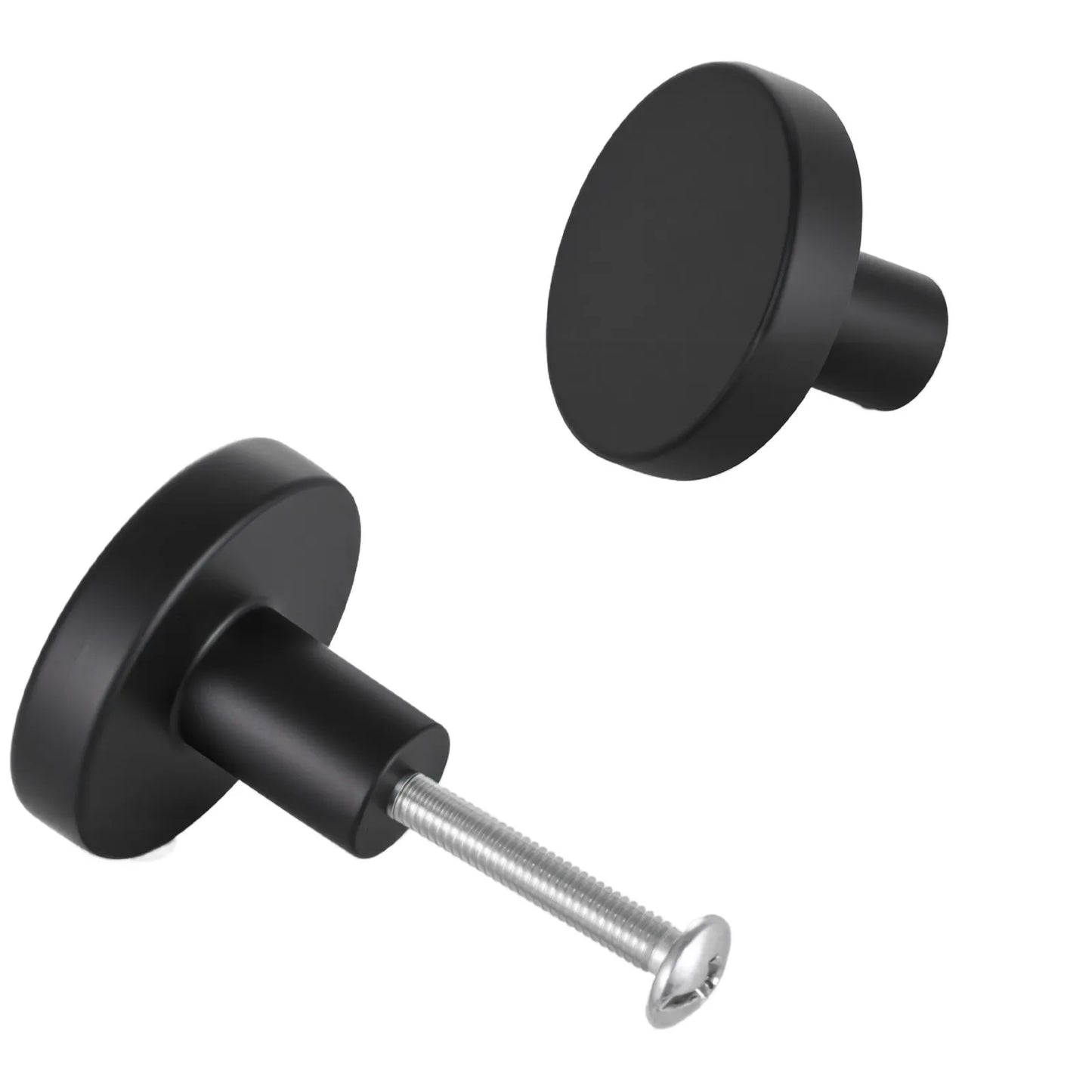 Black Modern Knobs 10pc