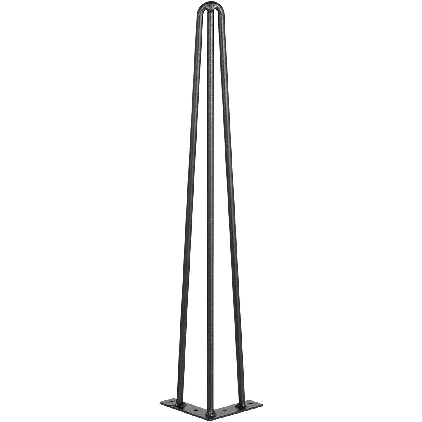 Hairpin Table Legs 16" (40.6cm) Black Set of 4 Carbon Steel