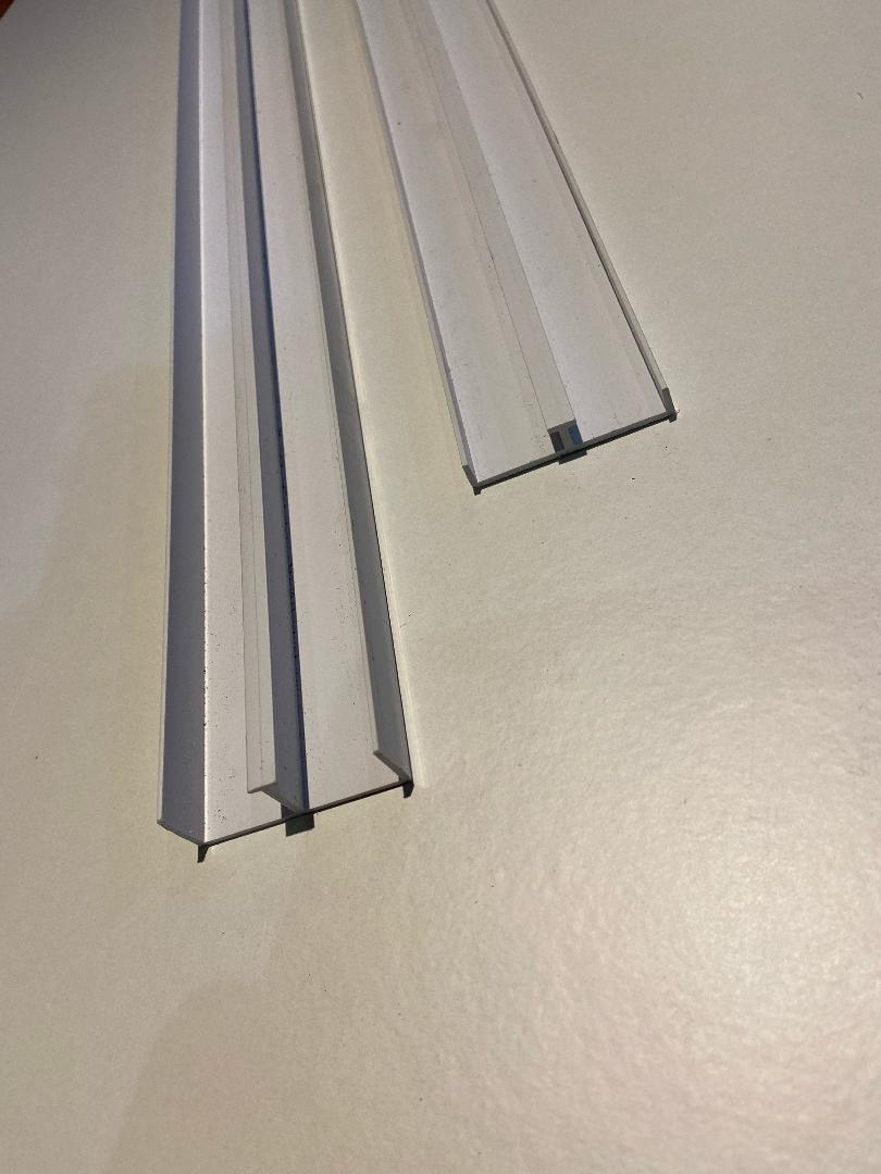 15mm Sliding Door Track Set White Free Mainland Delivery