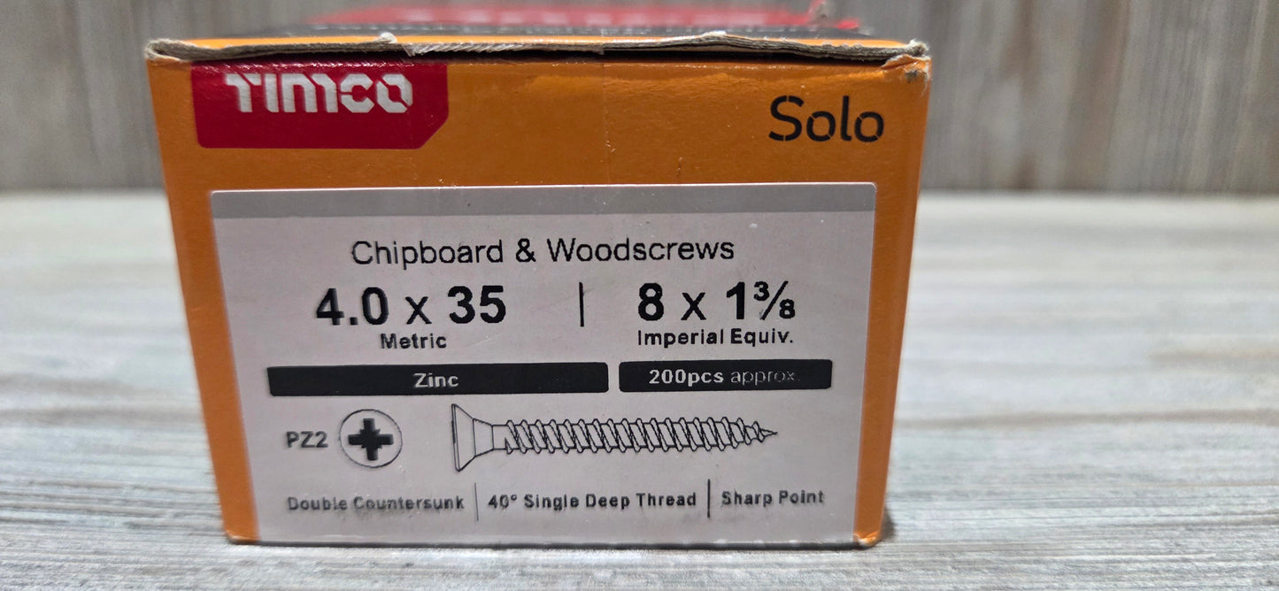 1"3/8 x 8 screws (4.0 x 35mm)
