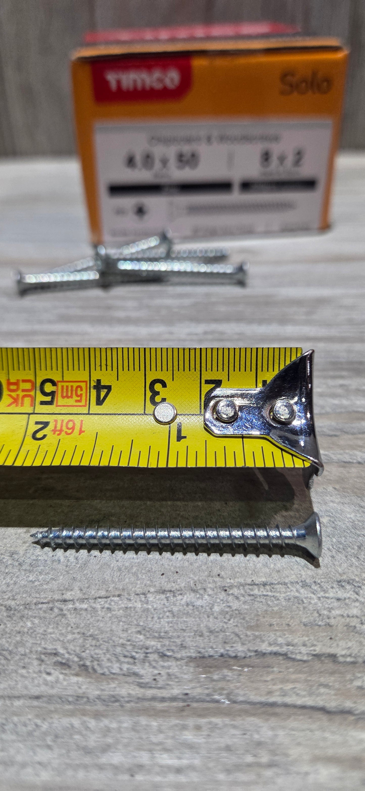 2" x 8 screws (4.0 x 50mm)