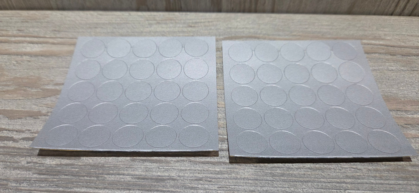 Aluminium Self Adhesive Screw Caps 13mm