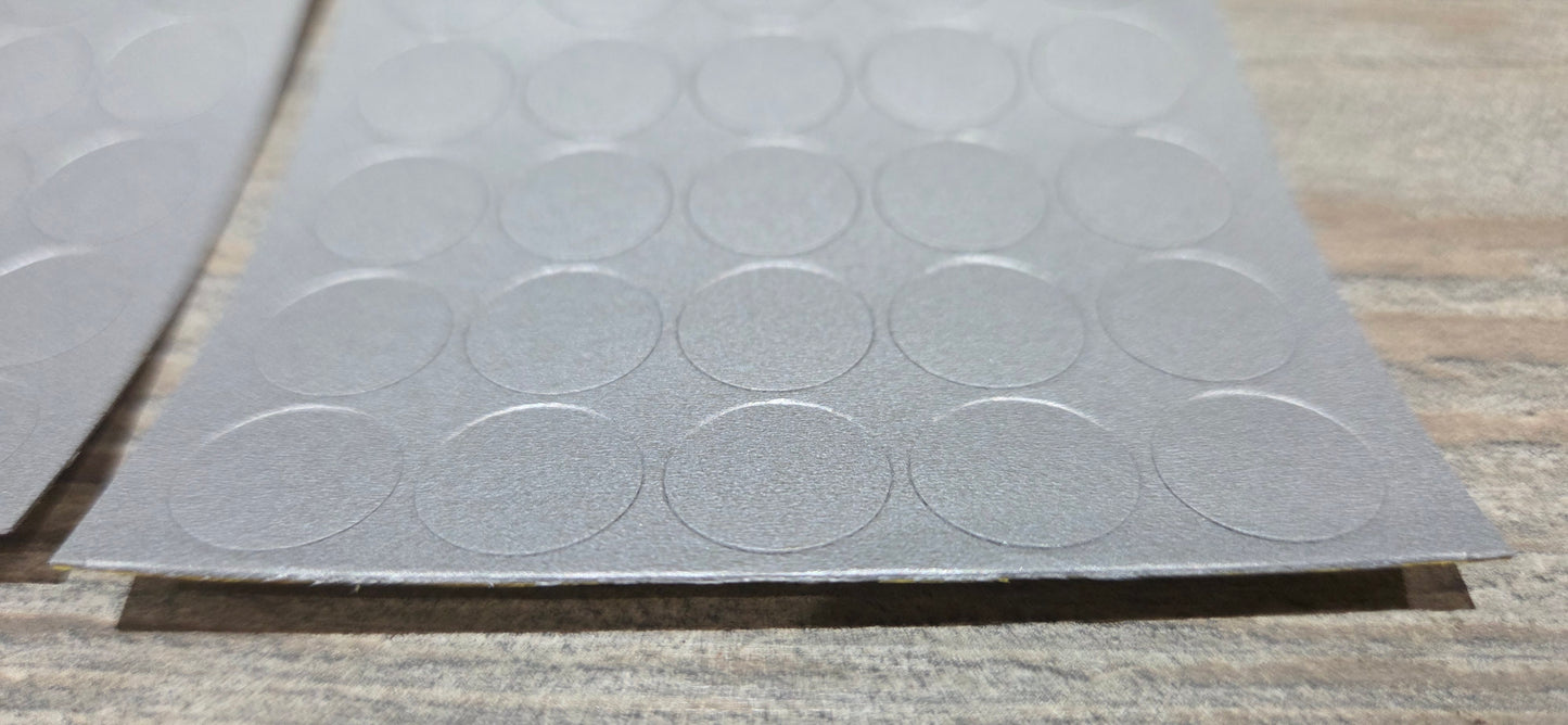 Aluminium Self Adhesive Screw Caps 13mm