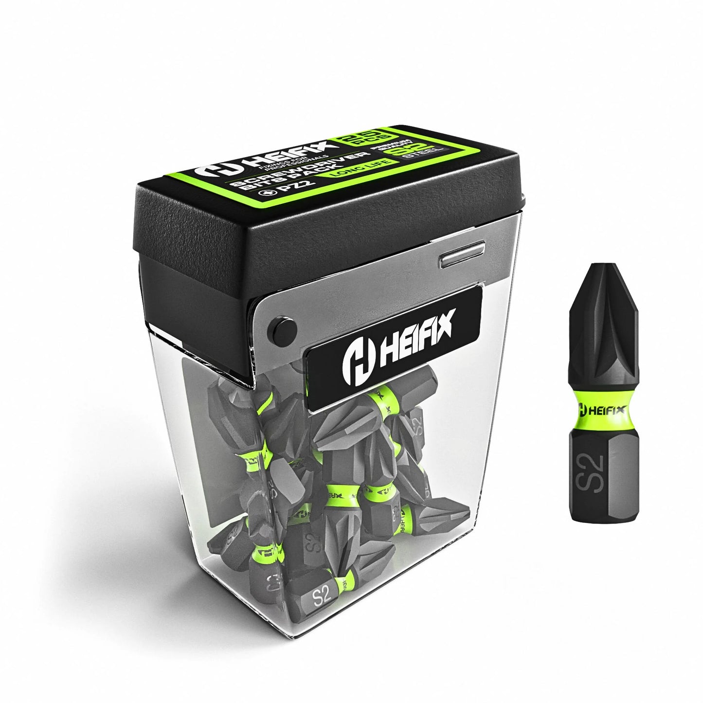 PZ2 Impact Screwdriver Bit Set 25mm (Magnetic) – 25 Pack