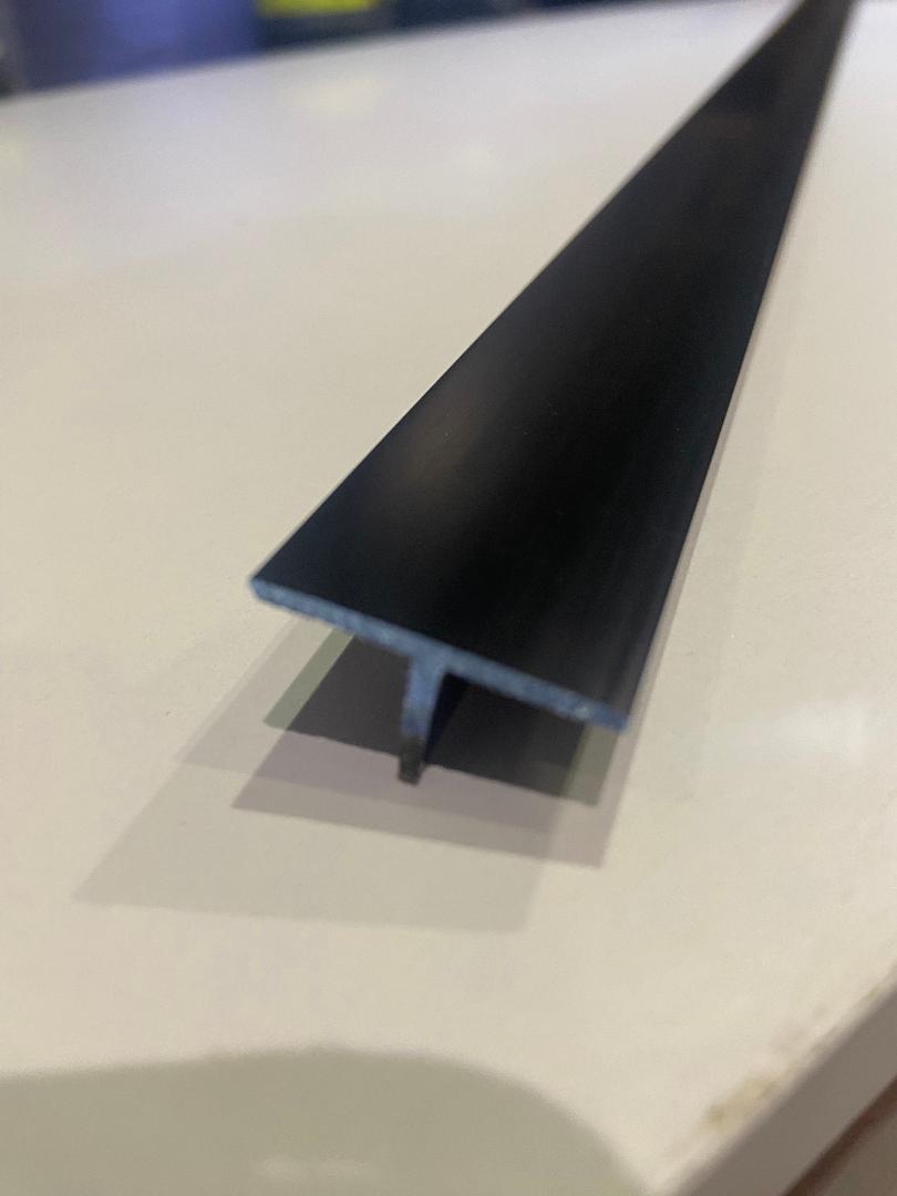 25mm T Section Black