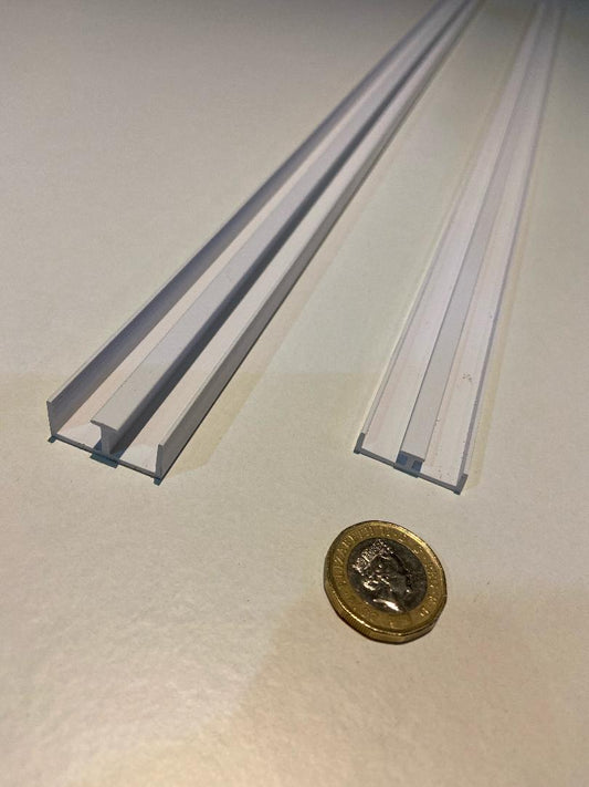 6-8mm Sliding Door Track White Free Mainland Delivery