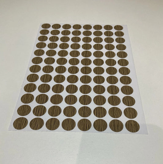 Antique Oak Self Adhesive Screw Caps 13mm