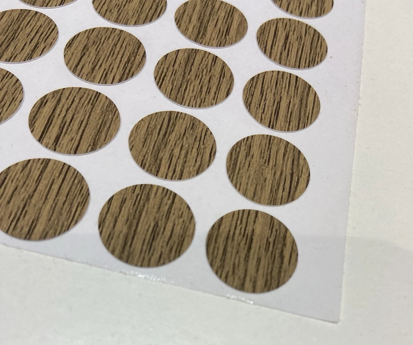 Antique Oak Self Adhesive Screw Caps 13mm