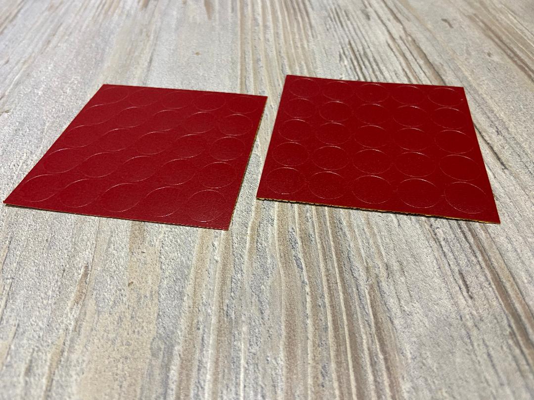 Chilli Red Self Adhesive Screw Caps 13mm