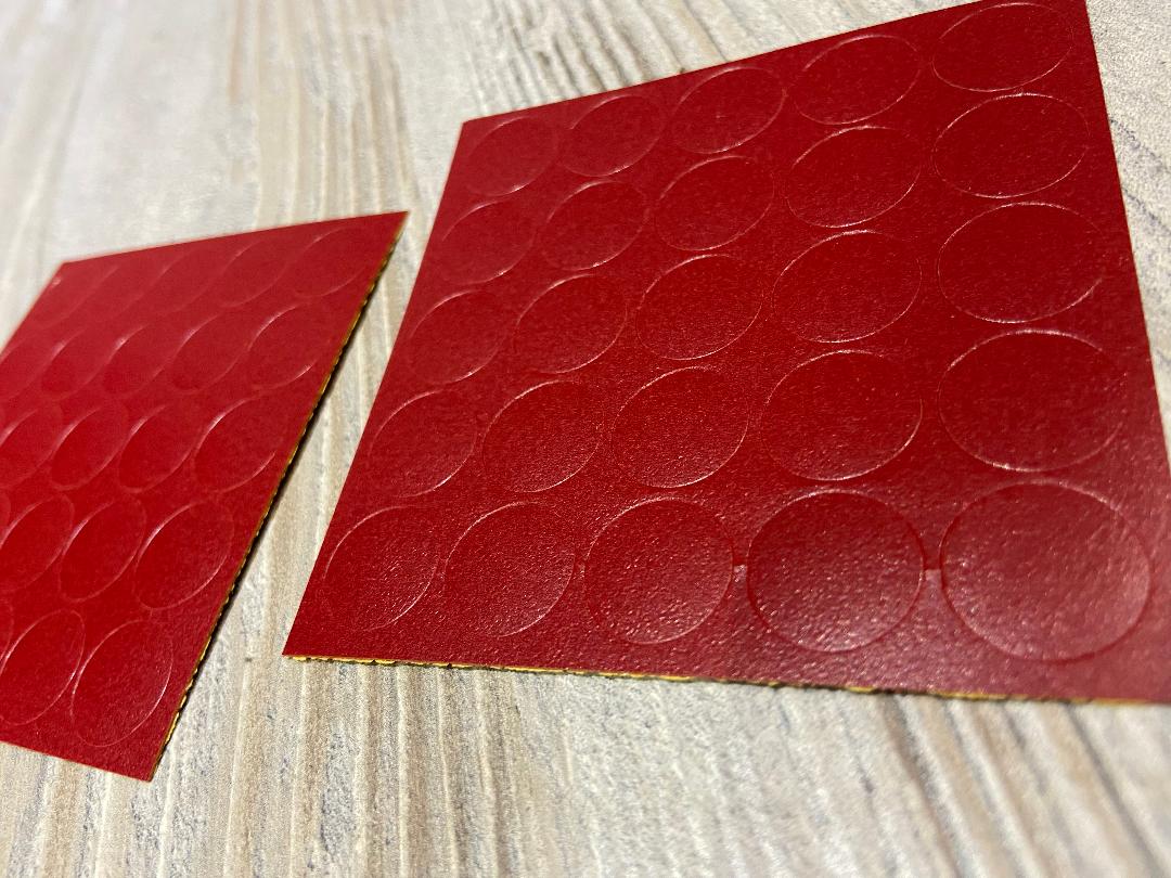 Chilli Red Self Adhesive Screw Caps 13mm