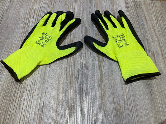 Regular Size 9 Qaulity Hi Viz Grip Gloves