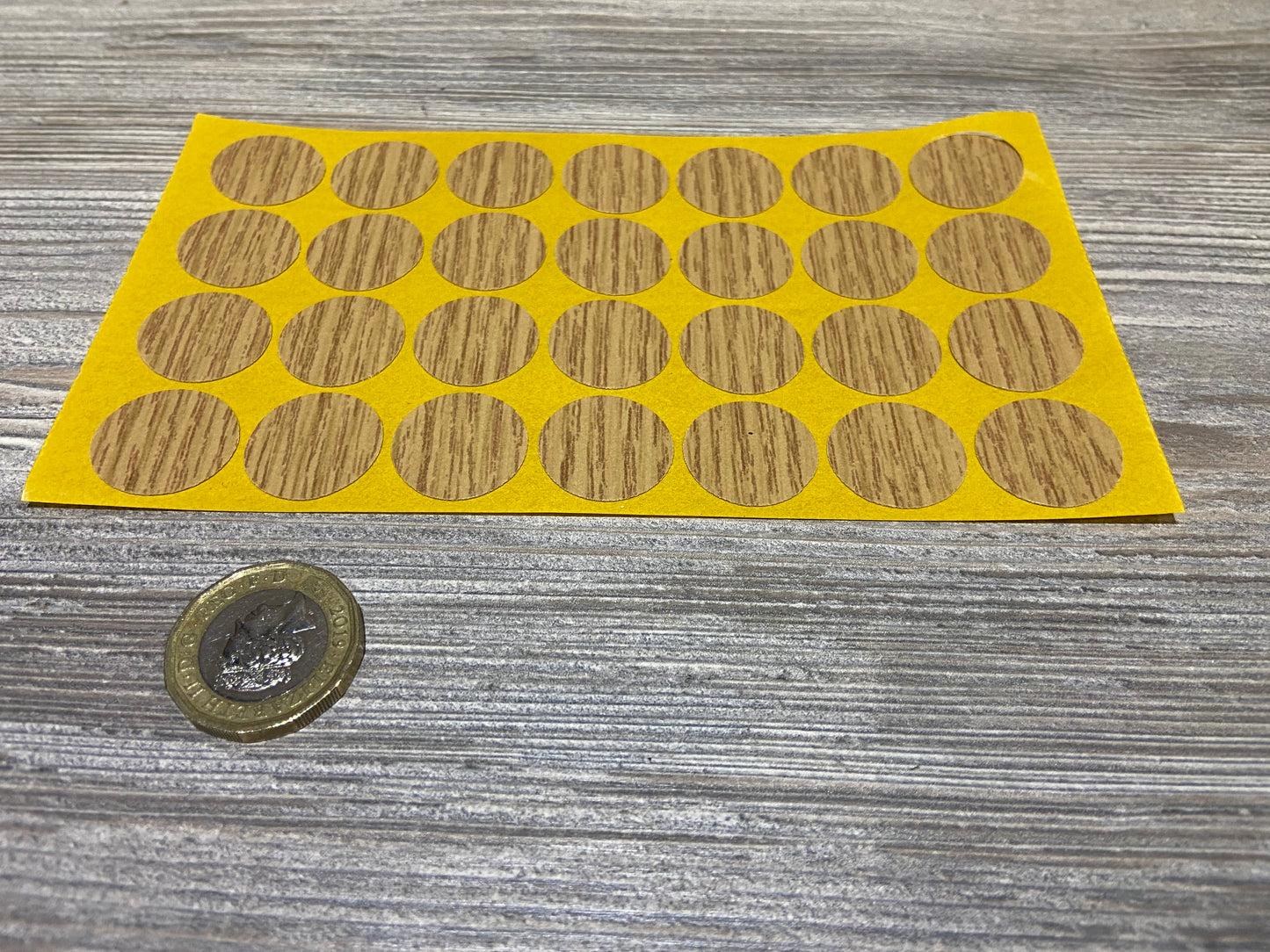 Oak Self Adhesive Screw Caps 20mm