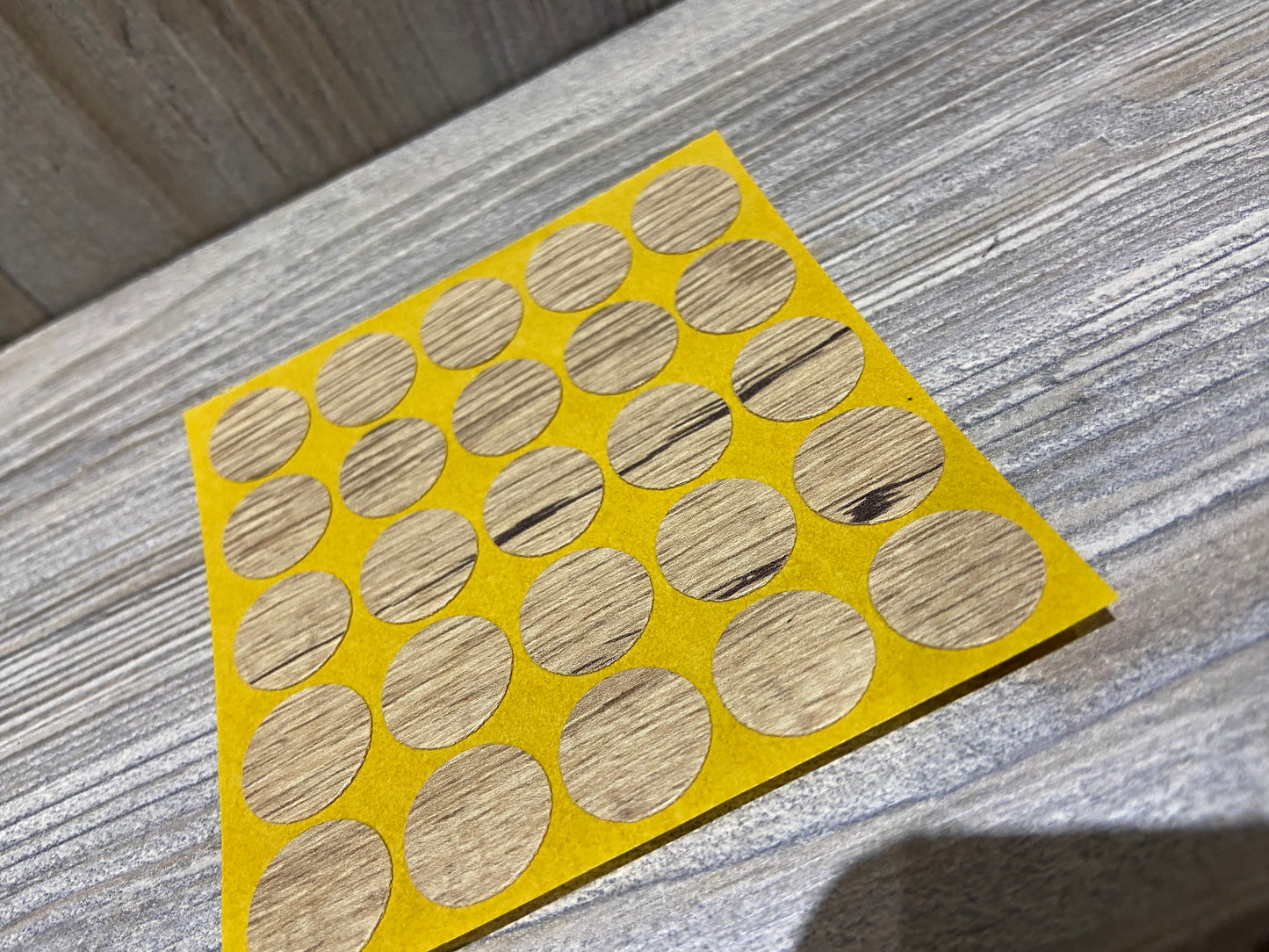 Bardolino Oak Self Adhesive Screw Caps 13mm