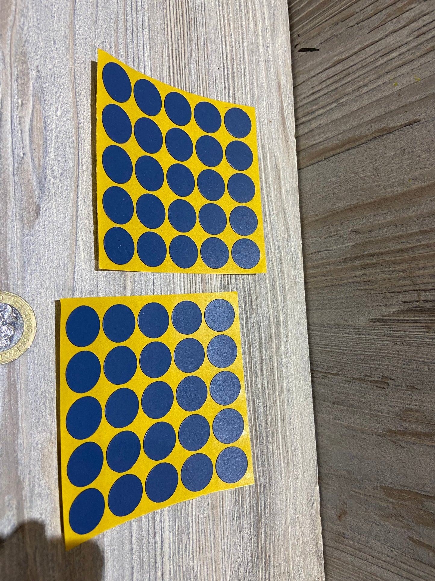 Tyrolean Blue Self Adhesive Screw Caps 13mm