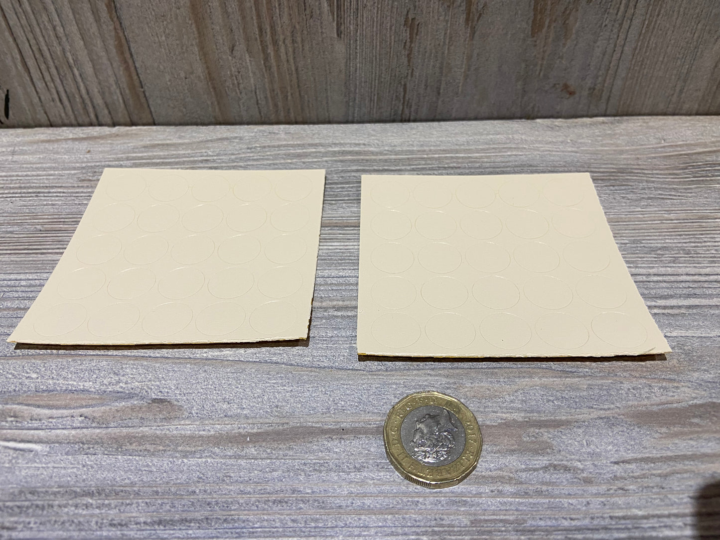 Plain White Self Adhesive Screw Caps 13mm