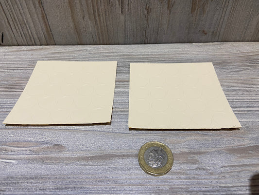 Plain White Self Adhesive Screw Caps 13mm