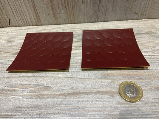 Garnet Red Self Adhesive Screw Caps 13mm