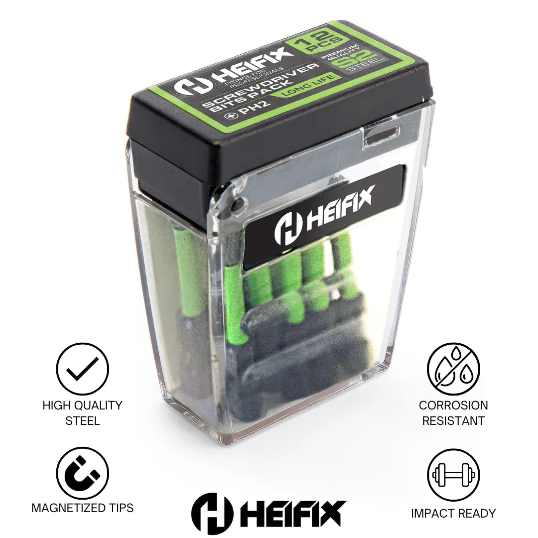 PZ2 Impact Screwdriver Bit Set 50mm (Magnetic) – 12 Pack