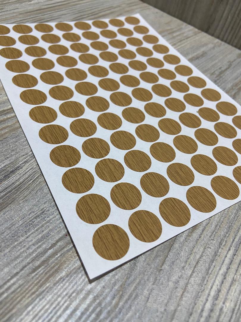 Lancaster Oak Kwik Caps Self Adhesive Screw Caps
