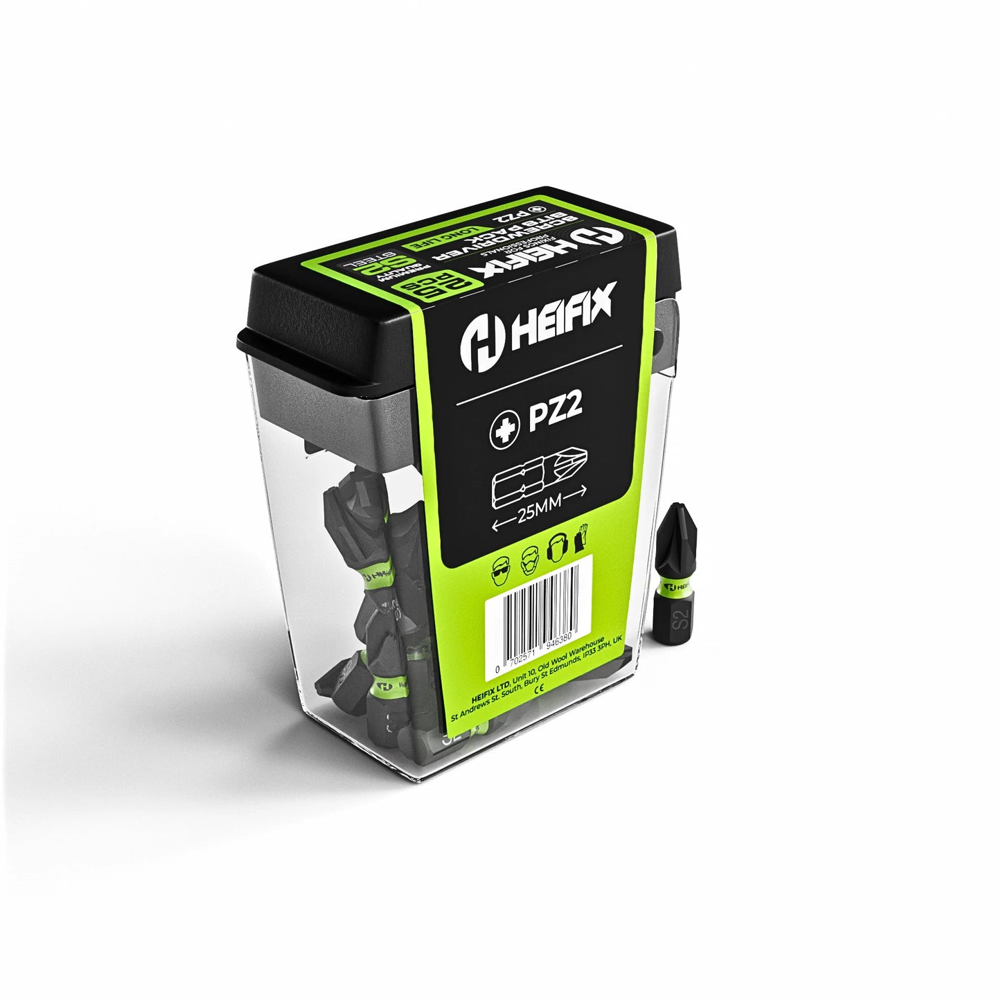 PZ2 Impact Screwdriver Bit Set 25mm (Magnetic) – 25 Pack