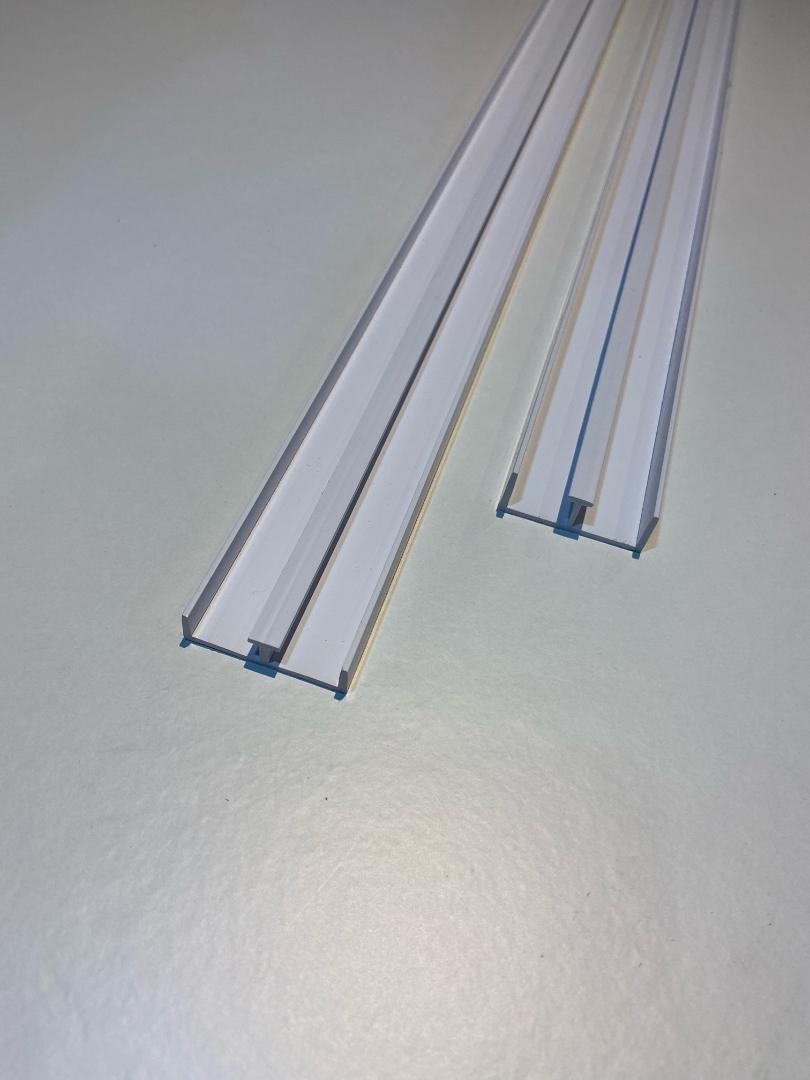 12mm Sliding Door Track White Free Mainland Delivery