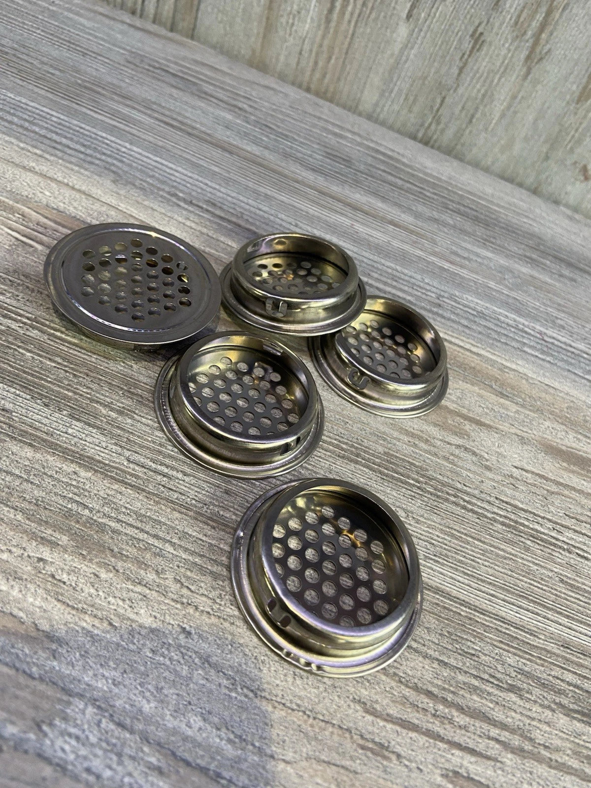 5 x Chrome Steel Vivarium Vents 35mm
