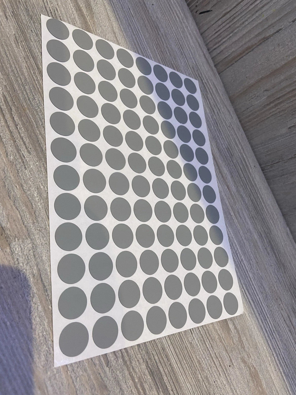 Grey Self Adhesive Screw Caps 13mm
