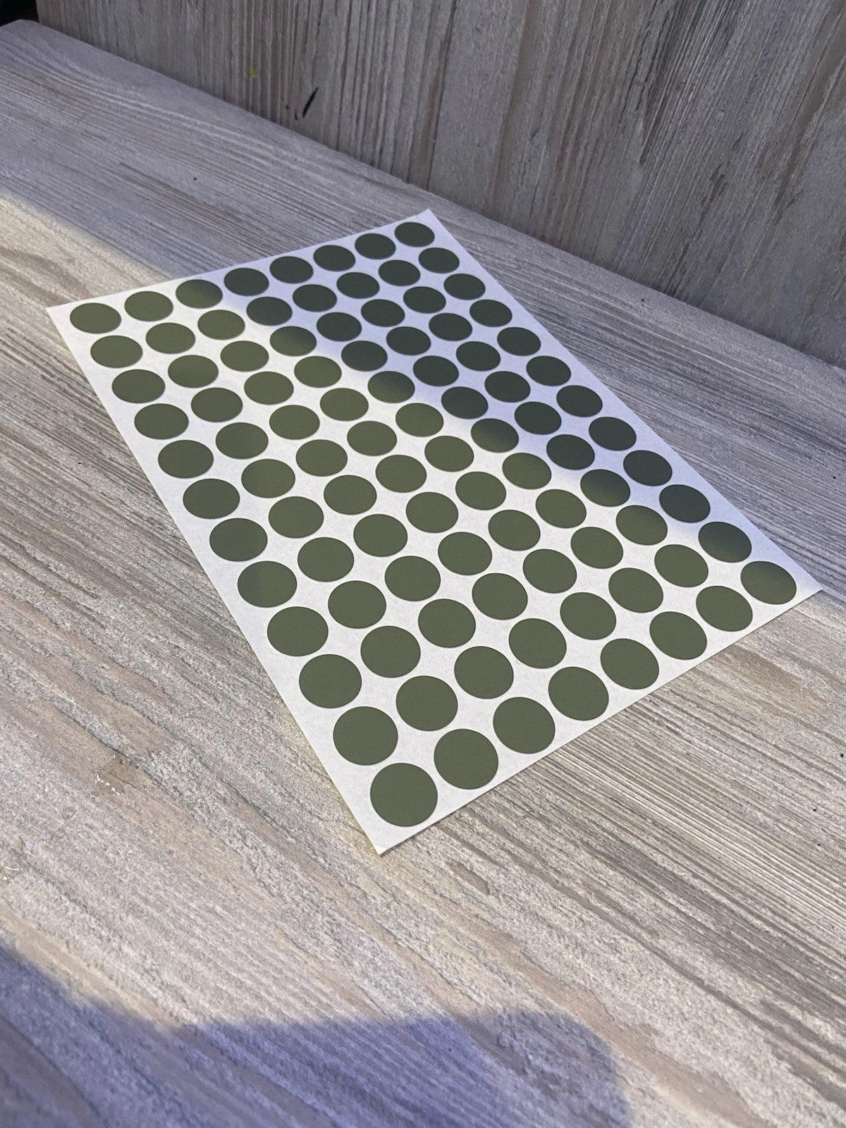 Olive Green Self Adhesive Screw Caps 13mm