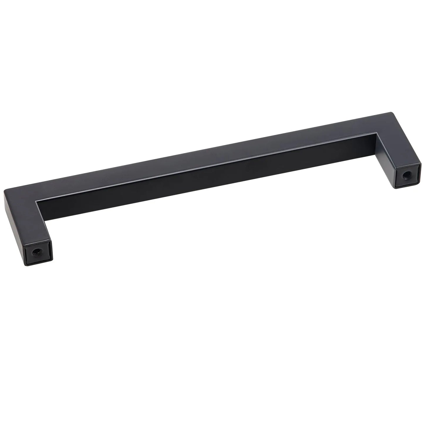 Black Modern Square Cabinet Handles 5" (128mm) 10pc