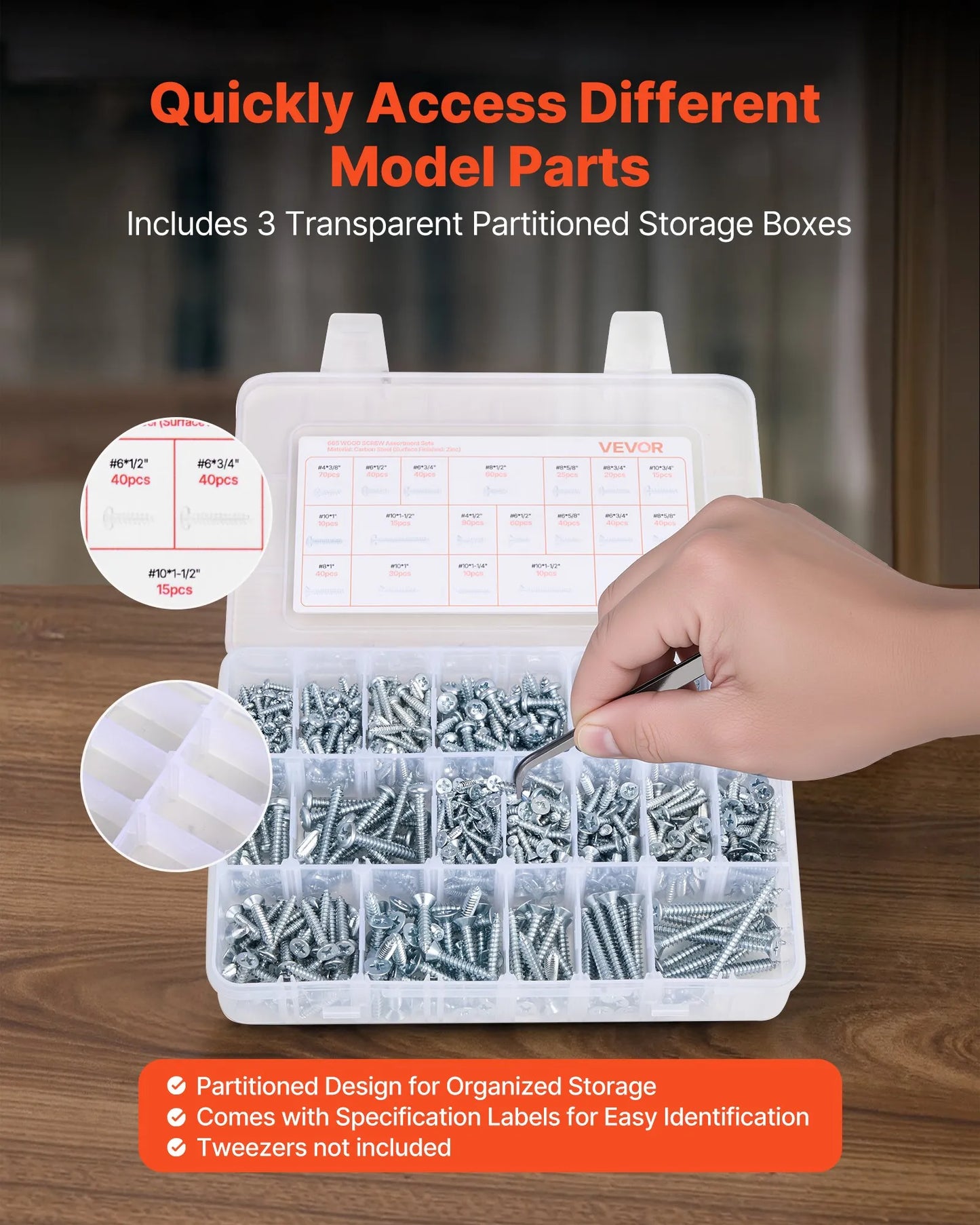 2250 Pcs Bolts and Nuts Assortment Kit, Metric + Imperial Machine Screws and Flat Washers