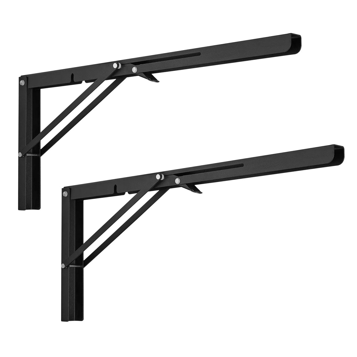 Heavy Duty Shelf Bracket Foldable, 24” (61cm) 2 Pcs