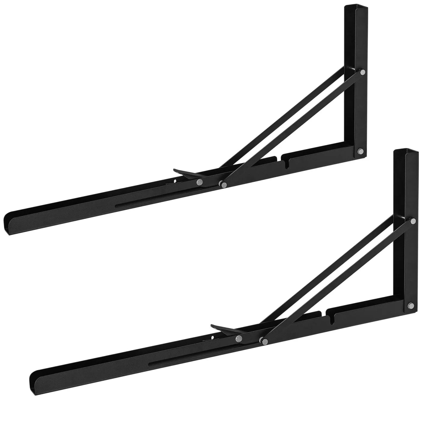 Heavy Duty Shelf Bracket Foldable, 24” (61cm) 2 Pcs