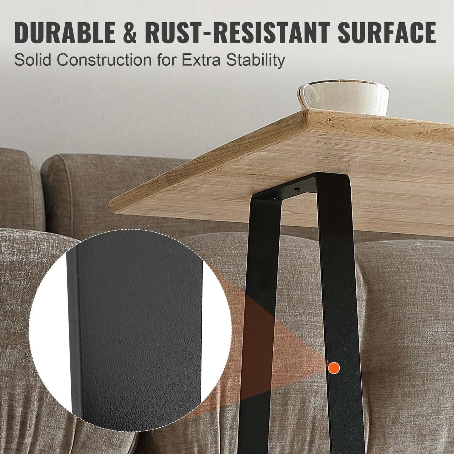 Trapezoid Steel Table Legs 16" (40cm)