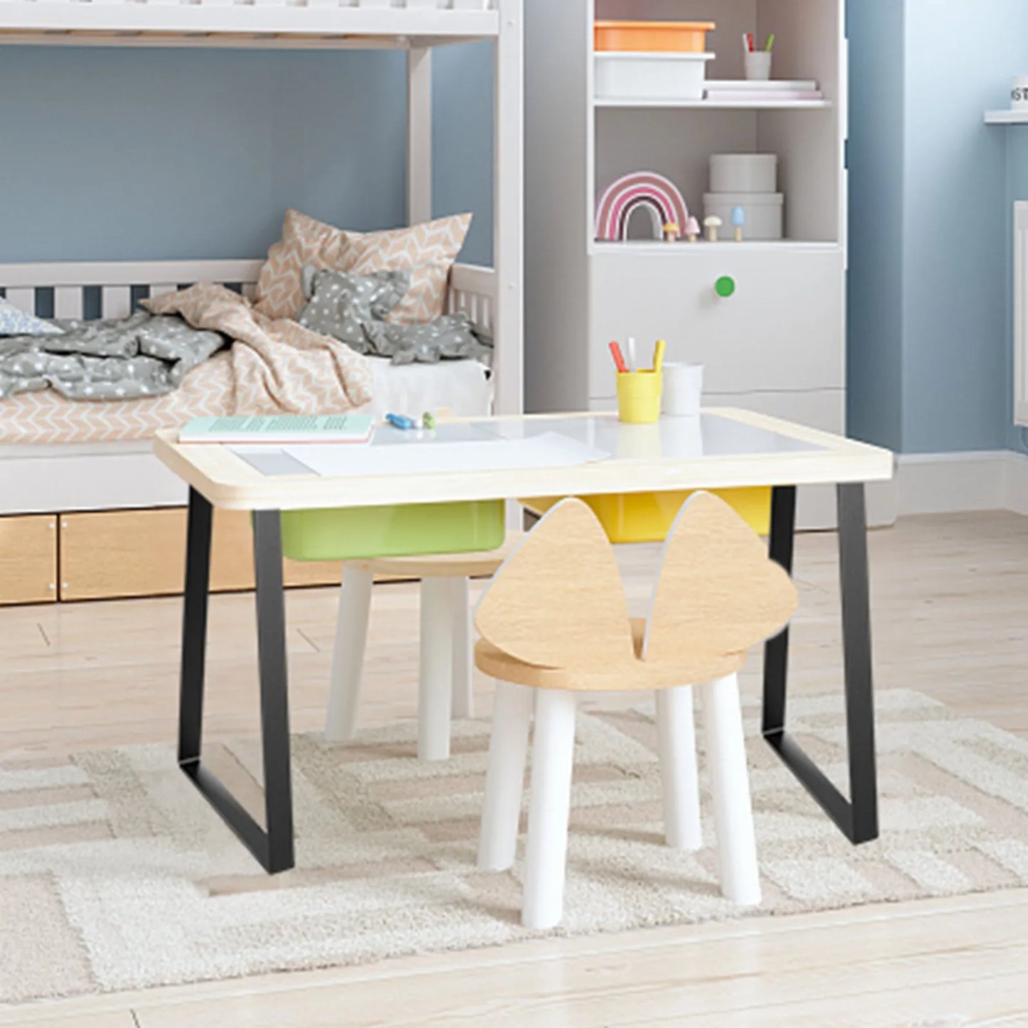 Trapezoid Steel Table Legs 16" (40cm)