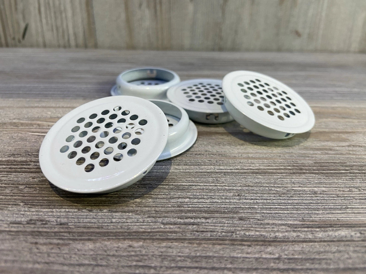 5 White Steel Vivarium Vent 35mm